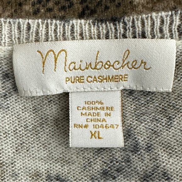 Mainbocker snake print cashmere sweater XL - Picture 4 of 5